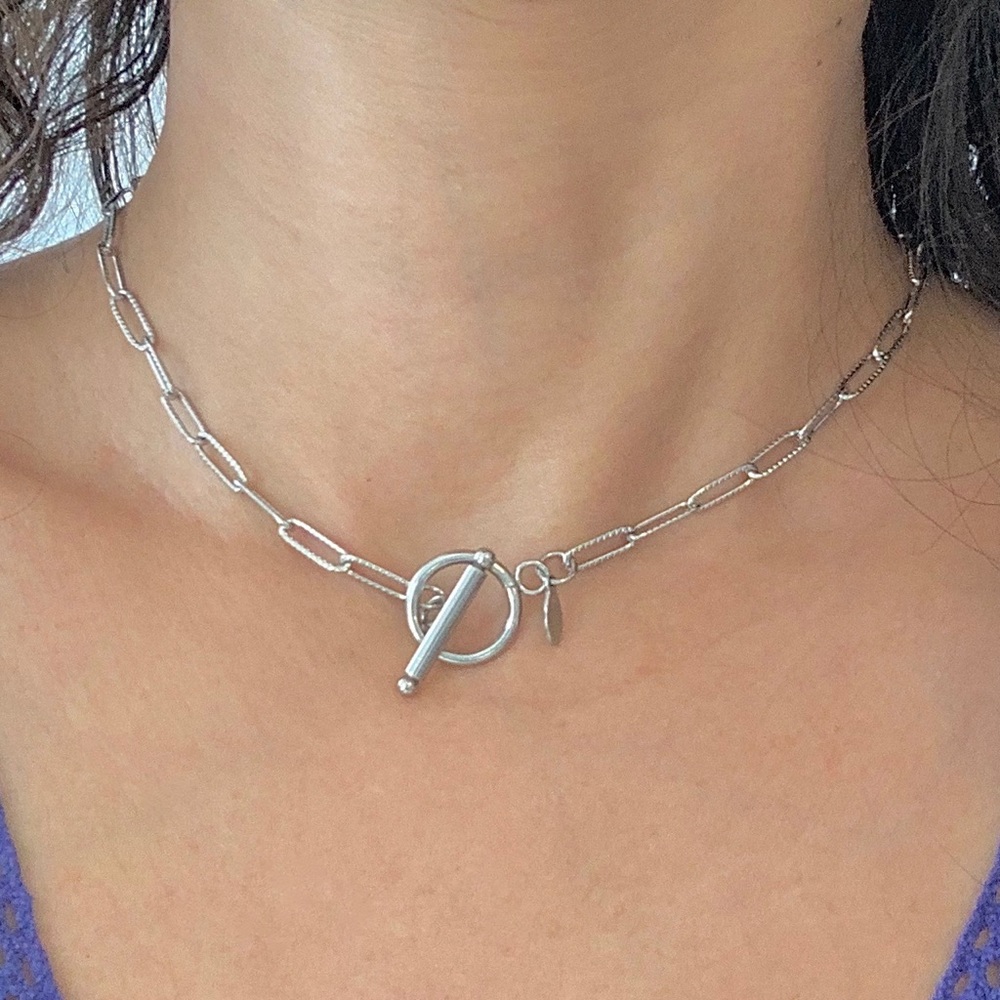 Paperclip Link Chain Necklace 304 S.Steel